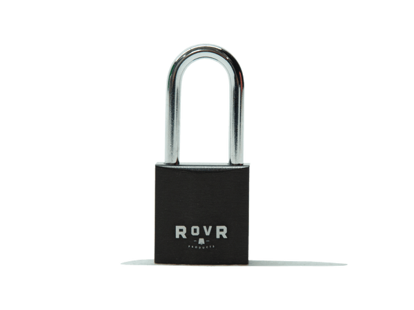 Bear Proof lock, with RovR branding, seen from the front.